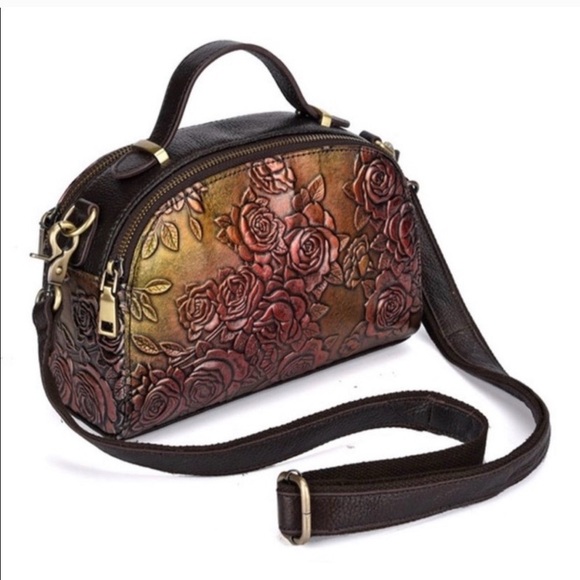 Handbags - GOLDEN FLORAL BAG